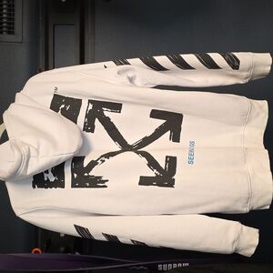 Off White Seeing Things Hoodie White Used Size XL